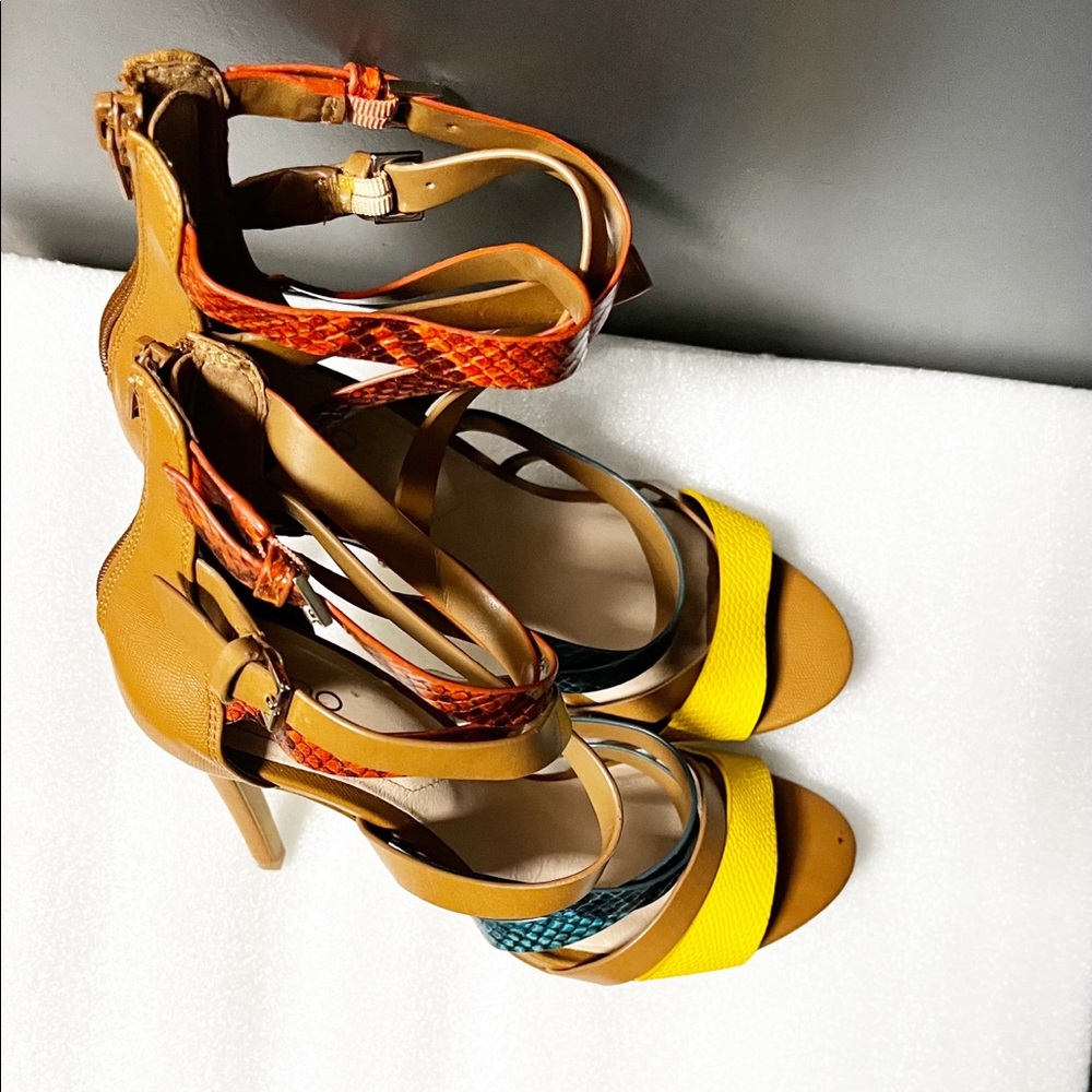 Aldo sandals heel 4 colors strap